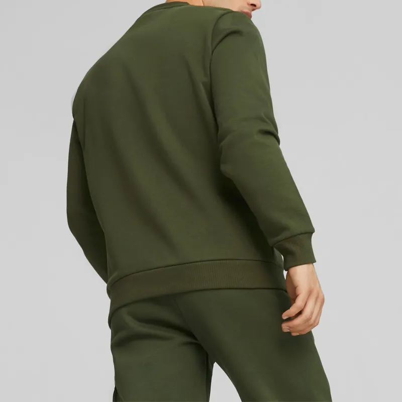 PUMA TEAMCUP Sweat À Col Rond Essentials Small Logo Homme Sweatshirt Men's Green-3