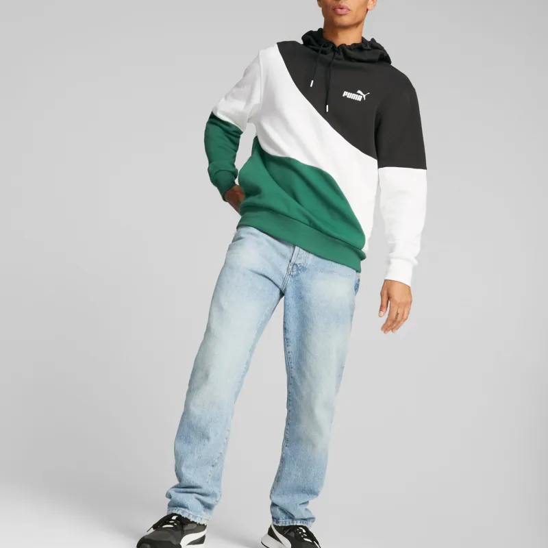 PUMA Hoodie POWER Cat Homme Sweatshirt Men's Green-2