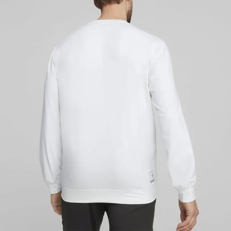 PUMA Haut De Golf Palm Tree Crew Homme T-Shirt Men's White-3