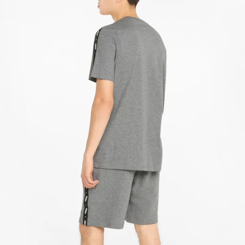 PUMA T Shirt Essentials+ Tape Homme T Shirt Men's Gray-3