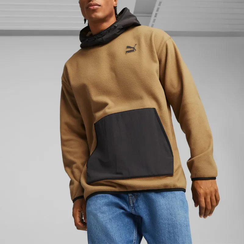 PUMA Hoodie CLASSICS UTILITY Sweatshirt Men's Brown-2