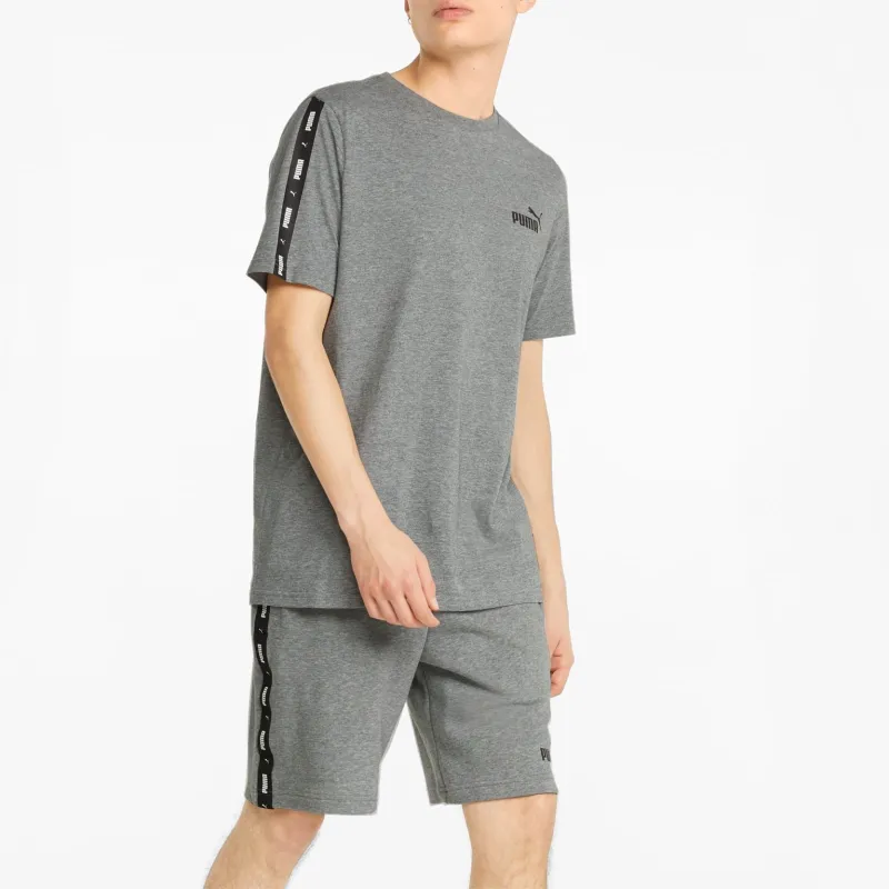 PUMA T Shirt Essentials+ Tape Homme T Shirt Men's Gray-2