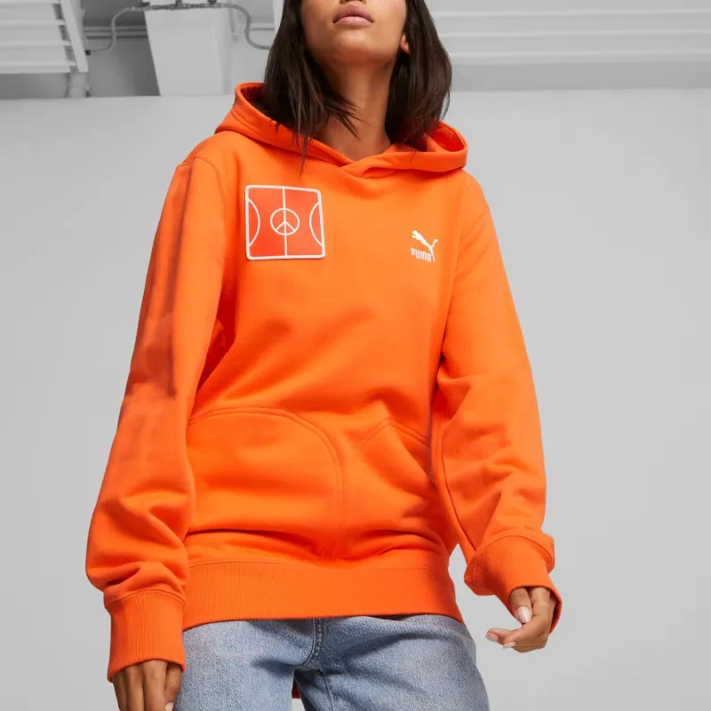 PUMA Hoodie « Icons Of Unity » Classics Sweatshirt Unisex Orange-2