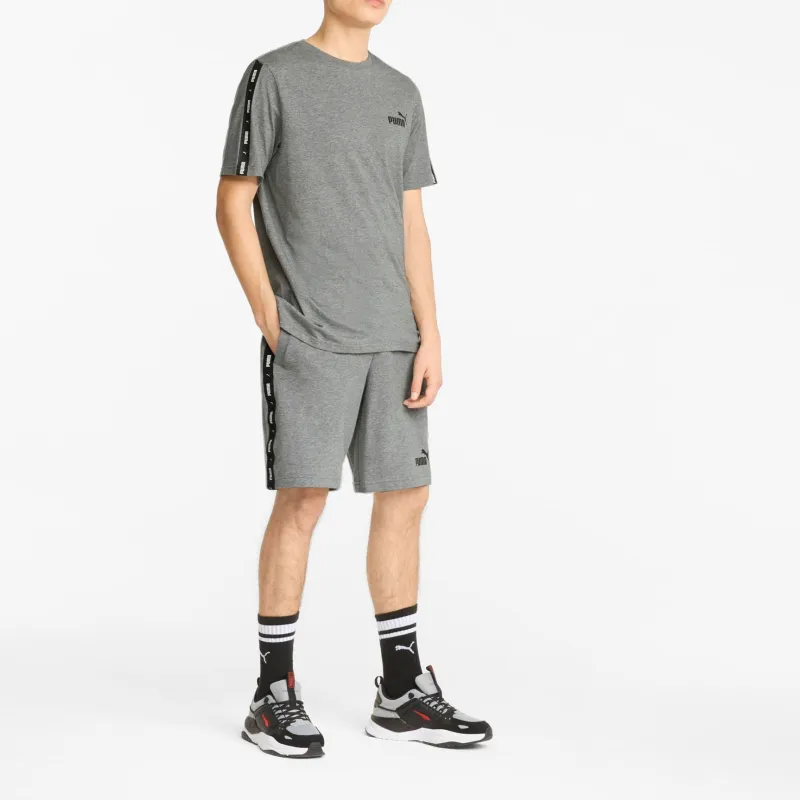 PUMA T Shirt Essentials+ Tape Homme T Shirt Men's Gray-4