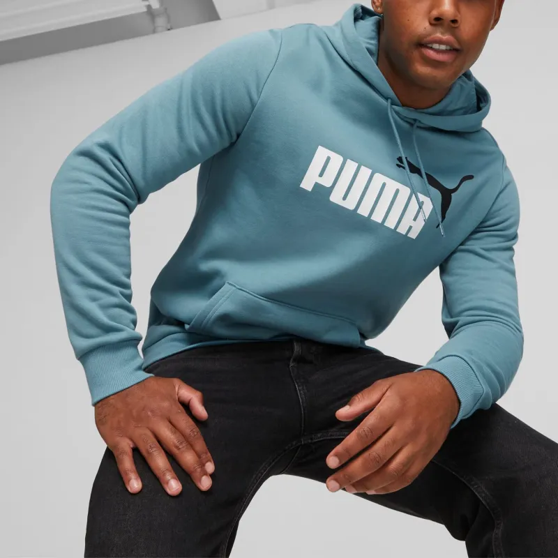 PUMA Sweat À Capuche Essentials+ Two-Tone Big Logo Homme Sweatshirt Men's Blue-2