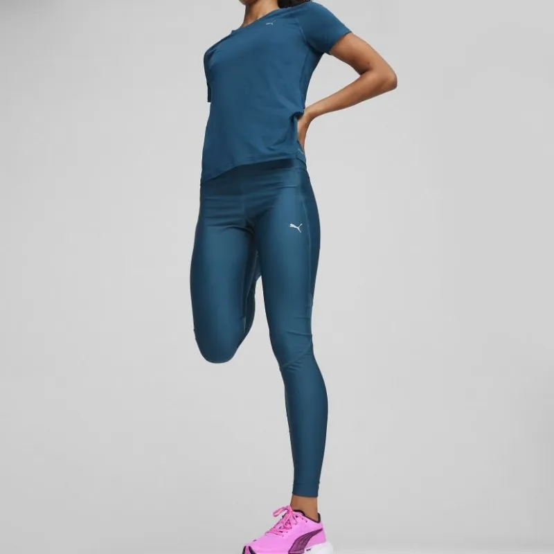 PUMA RUN ULTRAFORM HW FL TIGHT W Athletic Trousers Women's Ocean Blue-4