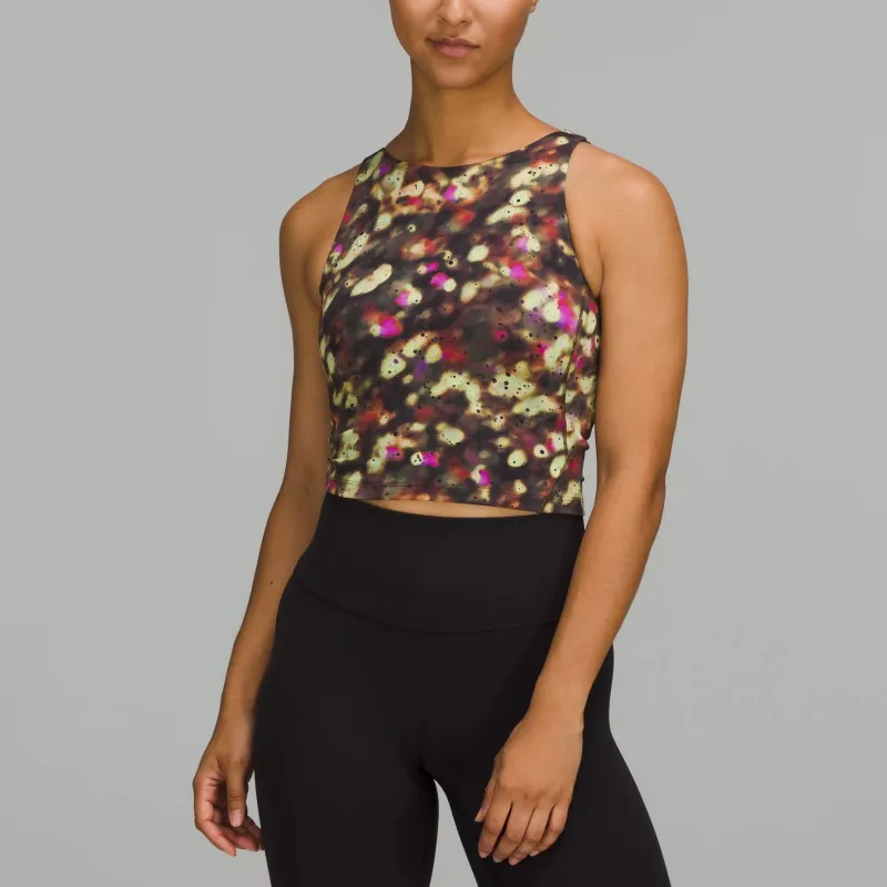 Lululemon Align™ Series Nulu™ Fabric Sport Vests Women's Focused Splatter Green Mixed Color-1