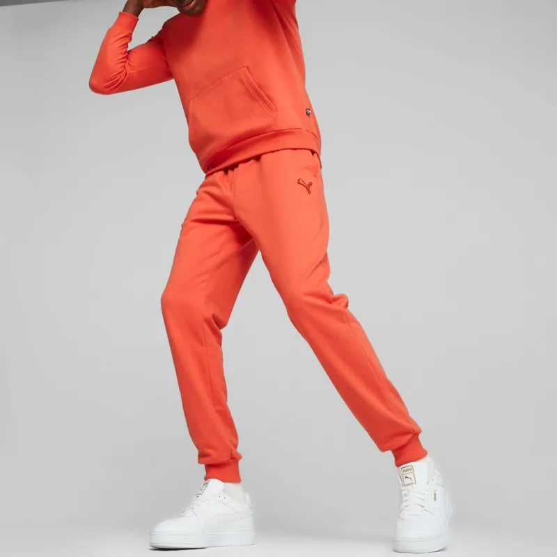 PUMA Pantalon De Survêtement Made In France Knitted Sports Pants Men's Orange Red-4