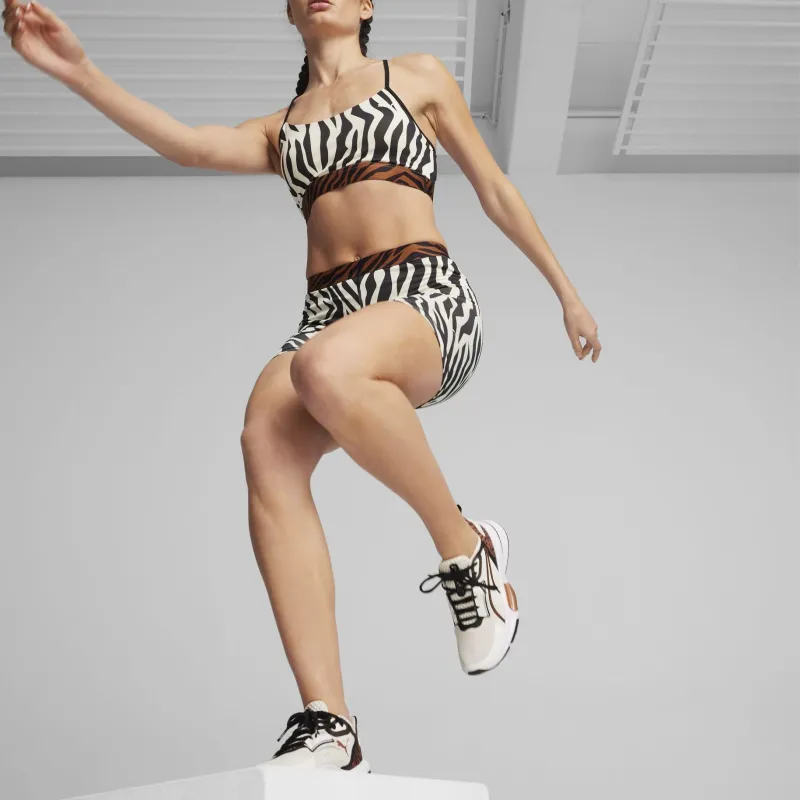 PUMA Brassière De Training Move Animal Remix Femme Bra Women's Black White-4