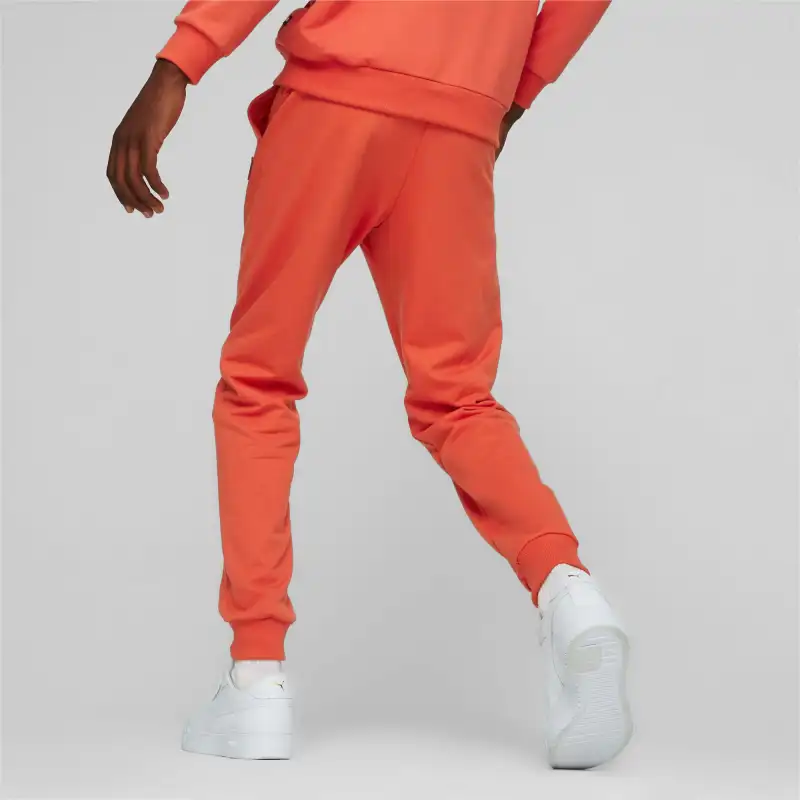 PUMA Pantalon De Survêtement Made In France Knitted Sports Pants Men's Orange Red-2