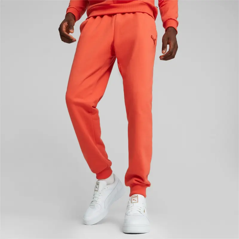 PUMA Pantalon De Survêtement Made In France Knitted Sports Pants Men's Orange Red-3