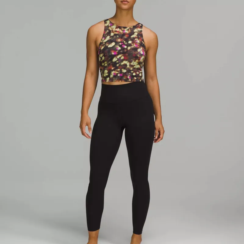 Lululemon Align™ Series Nulu™ Fabric Sport Vests Women's Focused Splatter Green Mixed Color-3