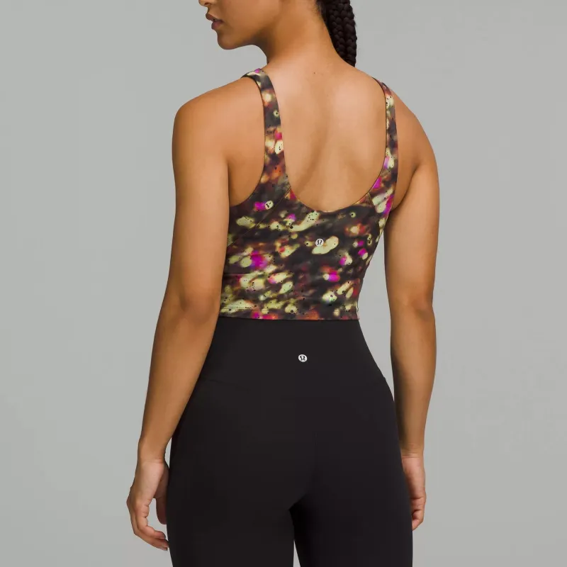 Lululemon Align™ Series Nulu™ Fabric Sport Vests Women's Focused Splatter Green Mixed Color-2