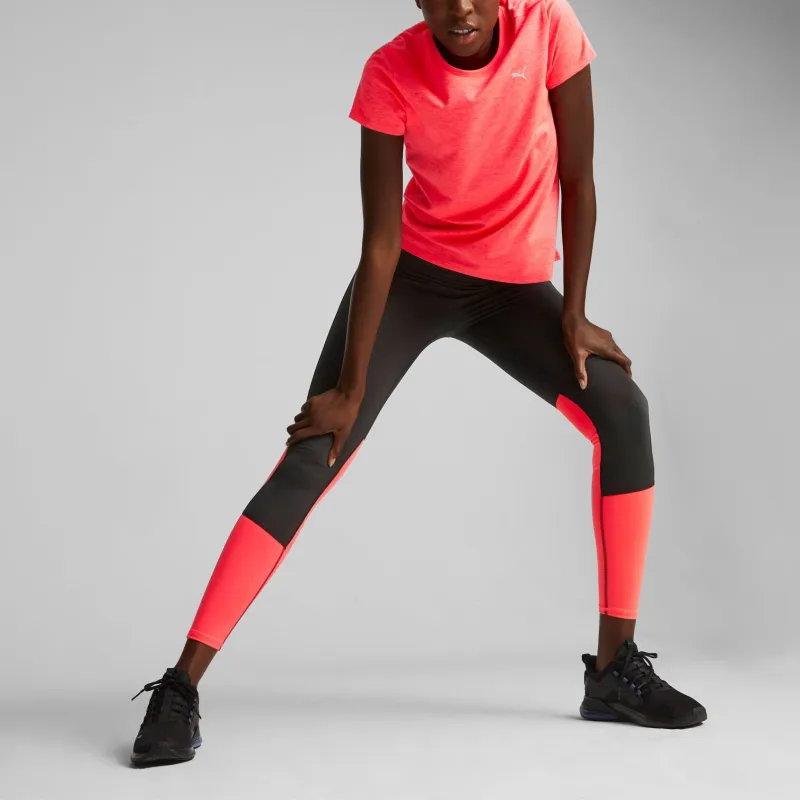 PUMA Leggings Women's Black-Orange Red-3
