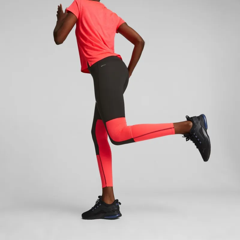 PUMA Leggings Women's Black-Orange Red-4