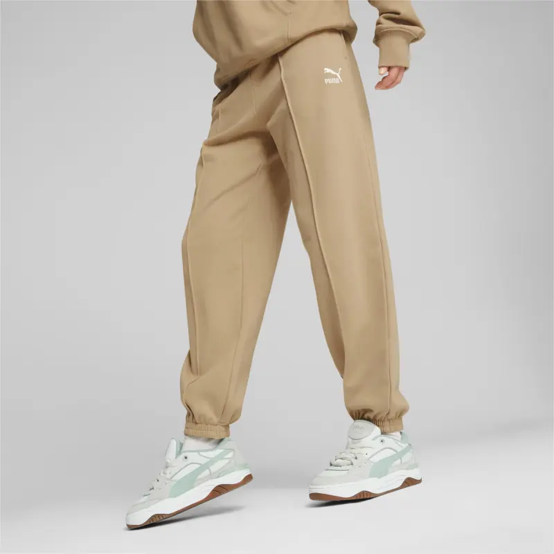 PUMA Pantalon De Survêtement Classics Femme Knitted Sweatpants Women's Sand Dune-4