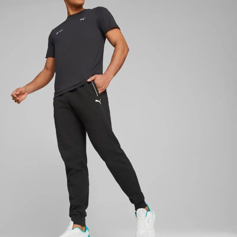 PUMA Mercedes AMG Petronas Motorsport Knitted Sweatpants Men's Black-3