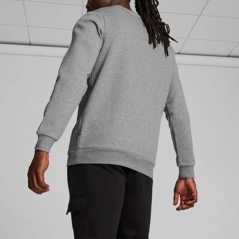 PUMA Essentials Small Logo Crew Neck Men's Sweatshirt Sweatshirt Men's Gray-3