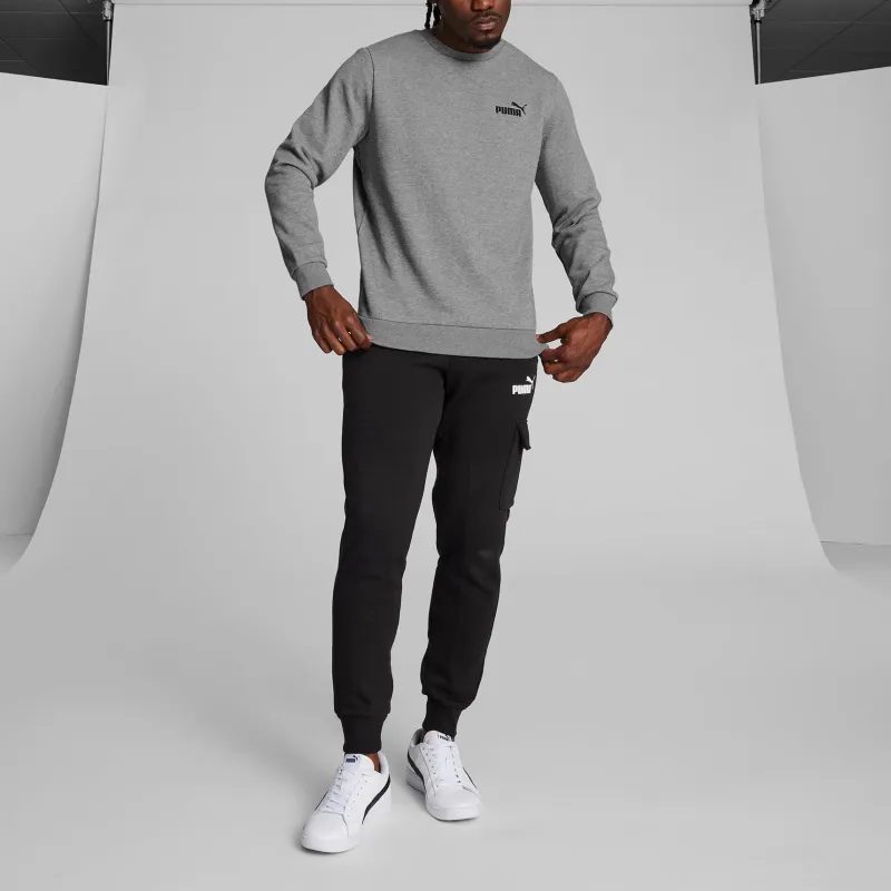 PUMA Essentials Small Logo Crew Neck Men's Sweatshirt Sweatshirt Men's Gray-4