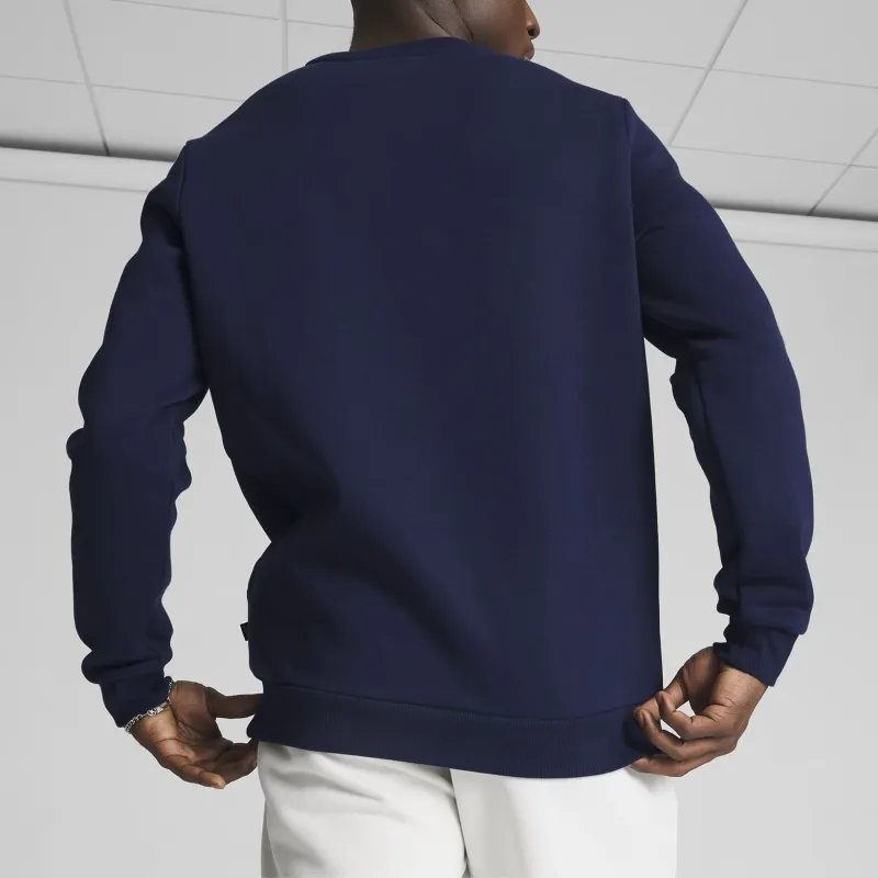 PUMA Essentials Small Logo Crew Neck Men's Sweatshirt Sweatshirt Men's Marine Blue-2