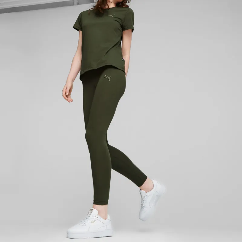 PUMA Leggings Women's Green-4