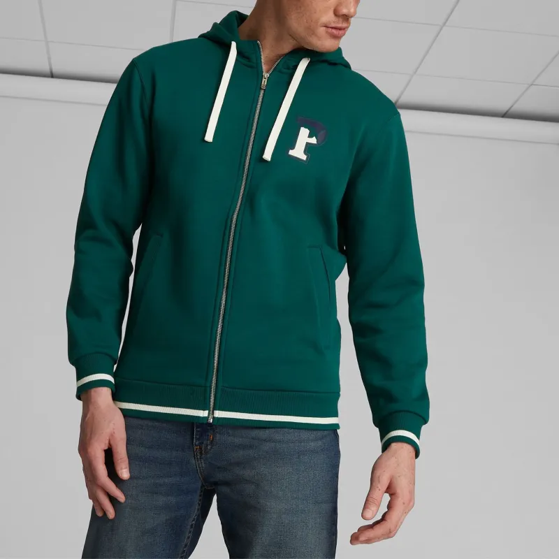 PUMA Squad Men's Hoodie Sweatshirt Men's Green-4