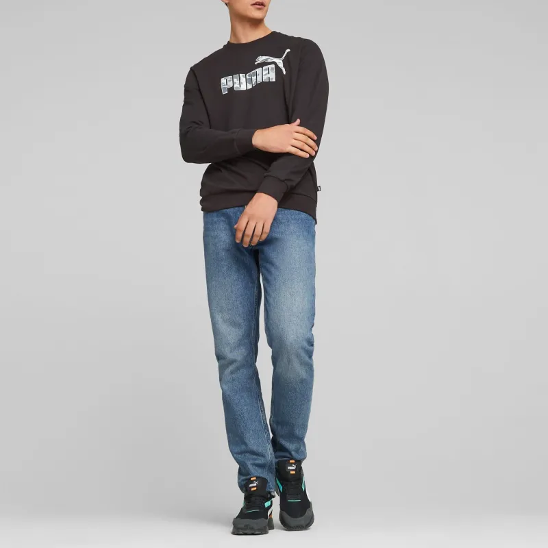 PUMA Summer Splash Crew Neck Men's Sweatshirt Sweatshirt Men's Black-2