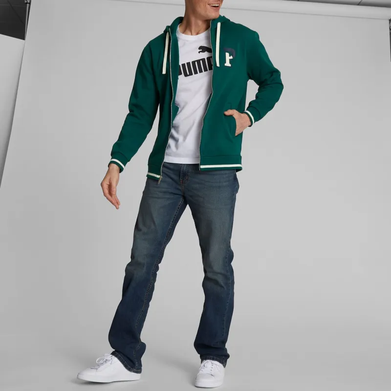PUMA Squad Men's Hoodie Sweatshirt Men's Green-3