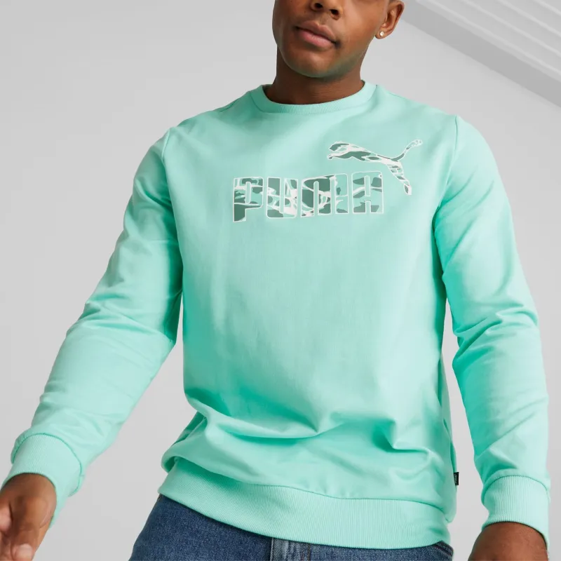 PUMA Summer Splash Crew Neck Men's Sweatshirt Sweatshirt Men's Mint-2