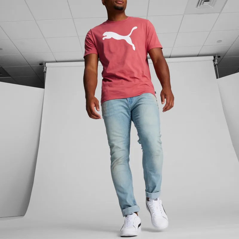 PUMA Essentials Big Cat Men's Tee T-Shirt Men's Sky Red-2