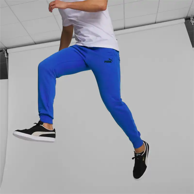 PUMA Essential Logo Men's Sweatpants Knitted Sports Pants Men's Racing Blue-4