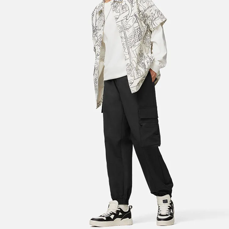 LiNing Skateboard Knitted Sports Pants Men's Black-1