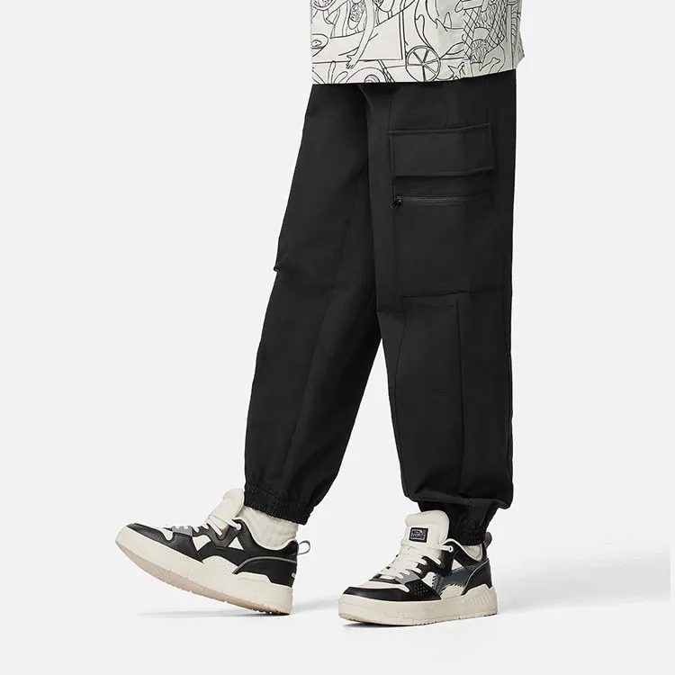 LiNing Skateboard Knitted Sports Pants Men's Black-2