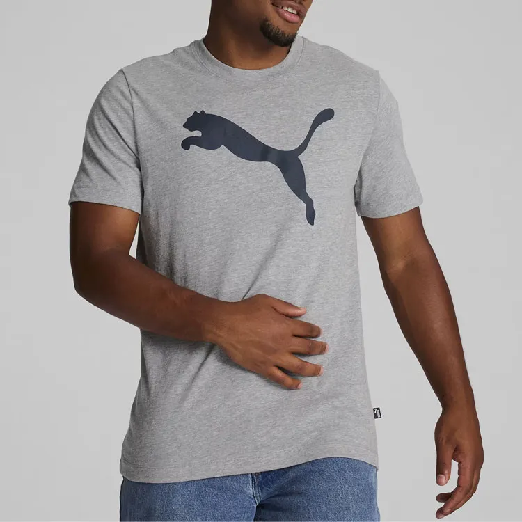 PUMA Essentials Big Cat Men's Tee T-Shirt Men's Gray-2