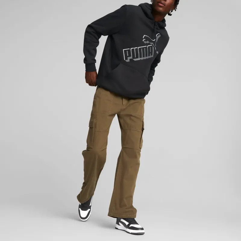 PUMA Essentials+ Big Logo Men's Hoodie Sweatshirt Men's Black-2