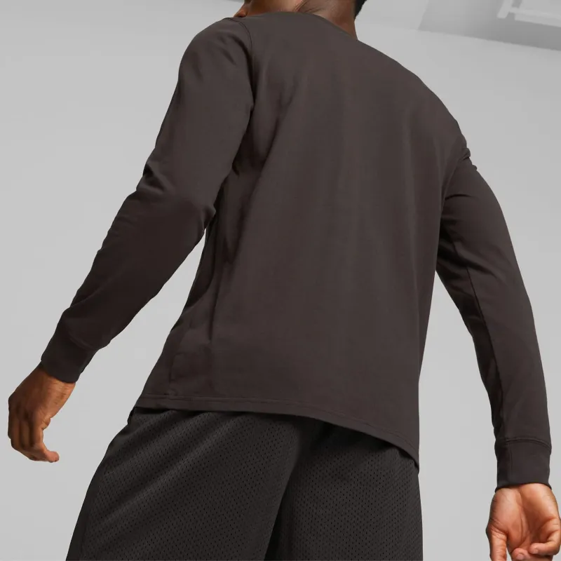 PUMA x TMC Collaboration Everyday Hussle Long Sleeve Tee T-Shirt Men's Dark Gray-3