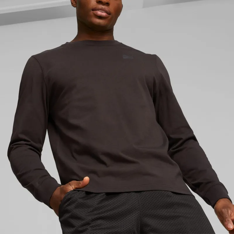 PUMA x TMC Collaboration Everyday Hussle Long Sleeve Tee T-Shirt Men's Dark Gray-4