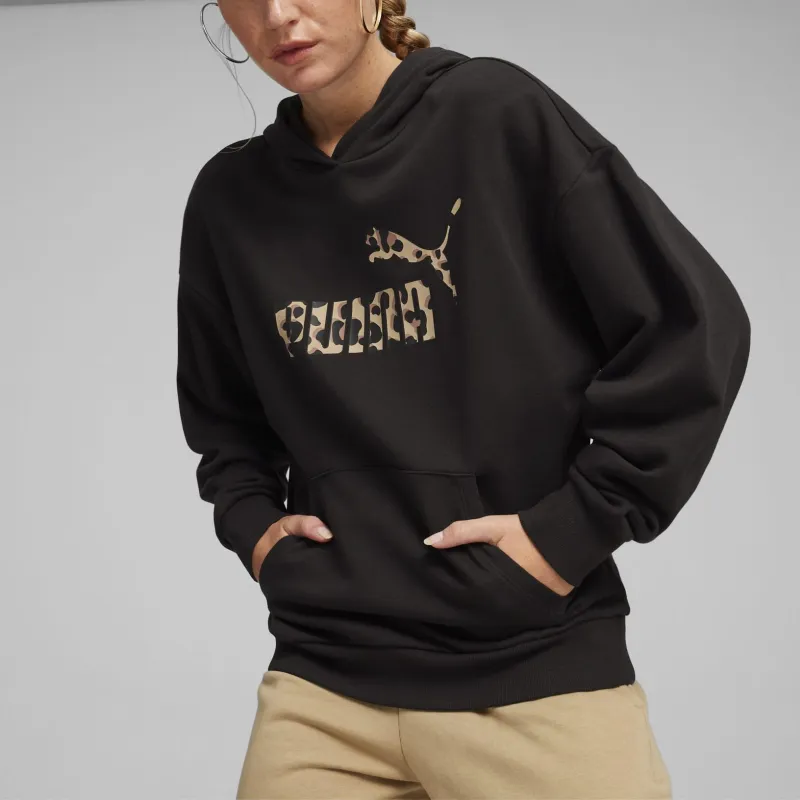 PUMA Sudadera Con Capucha De Vellón Con Cierre Completo Para Mujer Logotipo Pequeño Essentials No. 1-2