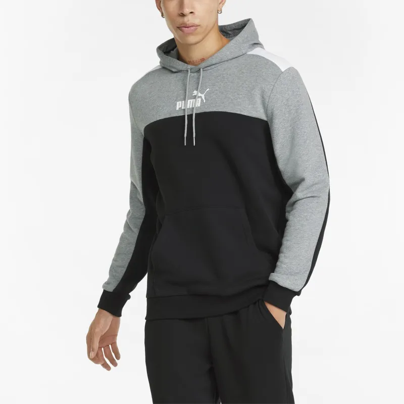 PUMA Essentials+ Block Men's Hoodie Sweatshirt Men's Black-2