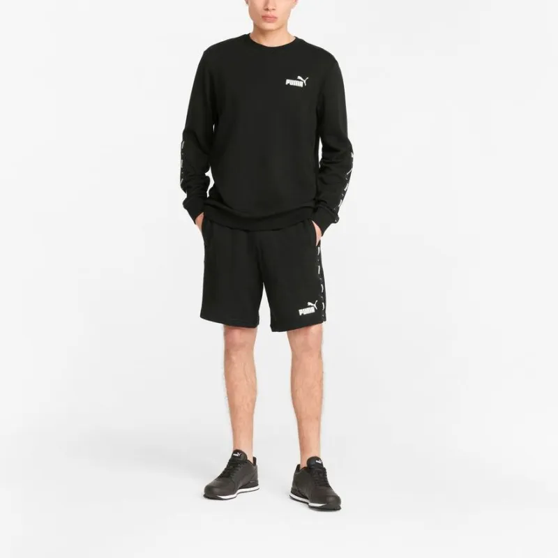 PUMA Ess Tape Crew Sweatshirts Men Black-4