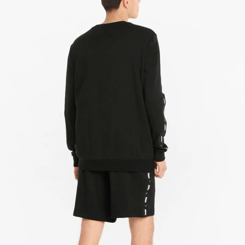 PUMA Ess Tape Crew Sweatshirts Men Black-3