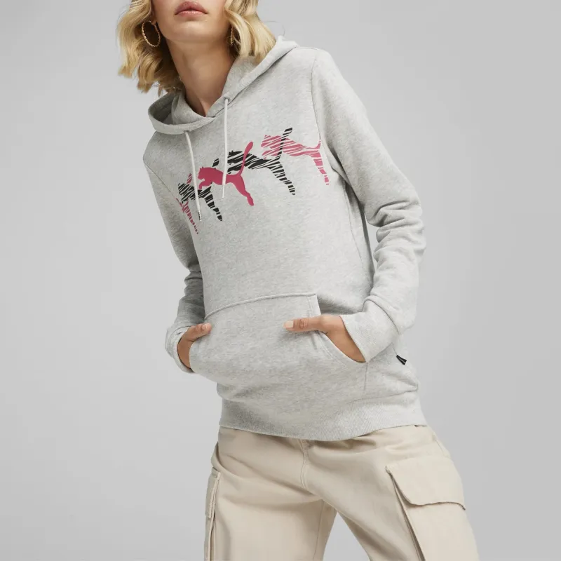 PUMA ESS+ LAB&nbsp Women's Hoodie Sweatshirt Women's Gray-2