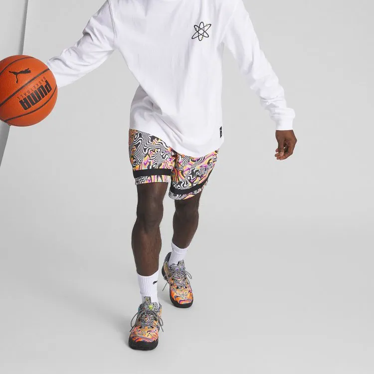 PUMA x DEXTER'S LABORATORY Casual Shorts Men's Black-4