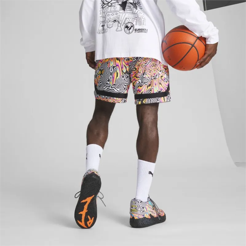 PUMA x DEXTER'S LABORATORY Casual Shorts Men's Black-3