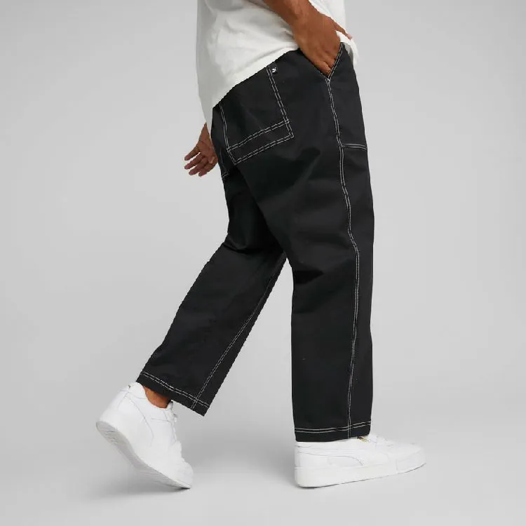 PUMA Downtown Casual Pants Men Black-3