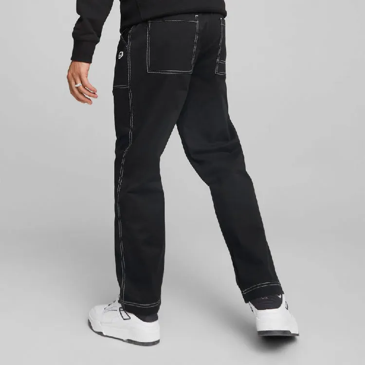 PUMA Downtown Casual Pants Men Black-4