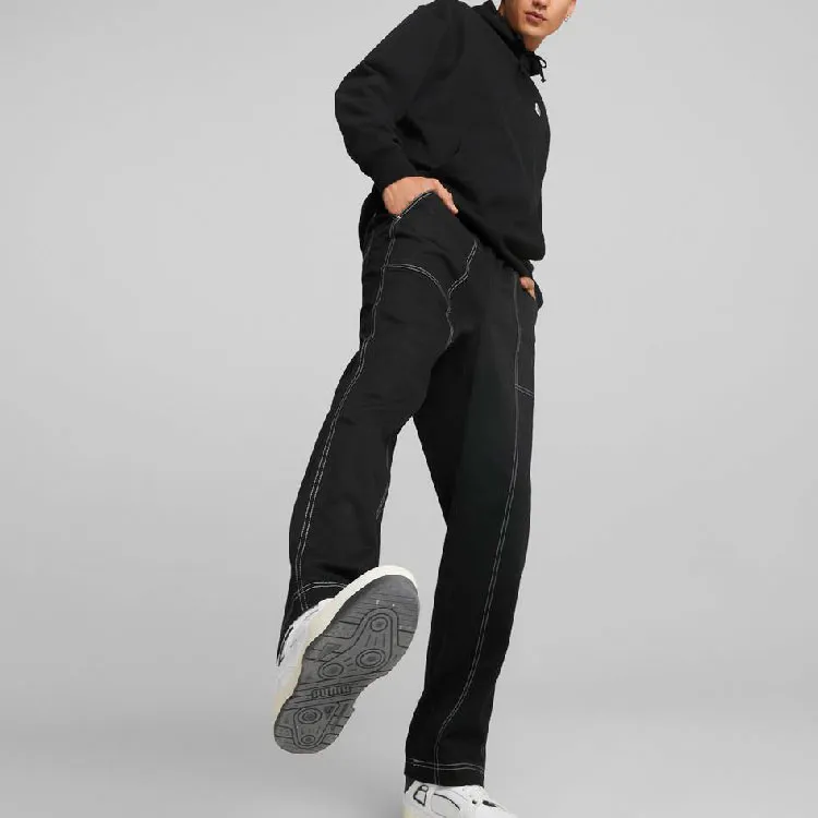 PUMA Downtown Casual Pants Men Black-2