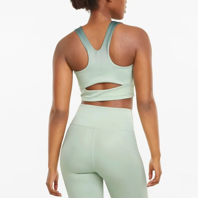 PUMA Sleeveless Sports Shirts Women's Green-2