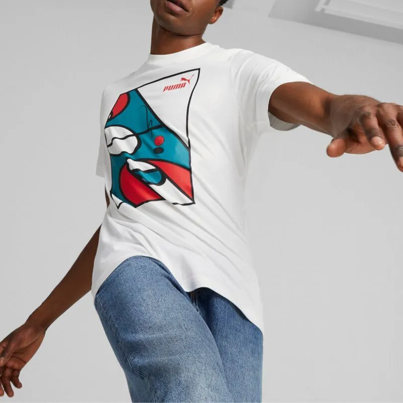 PUMA Court T-Shirts Men White-3