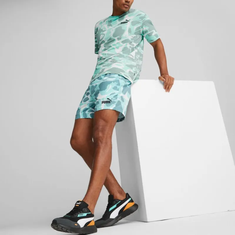 PUMA SUMMER SPLASH T Shirts Men Green-2